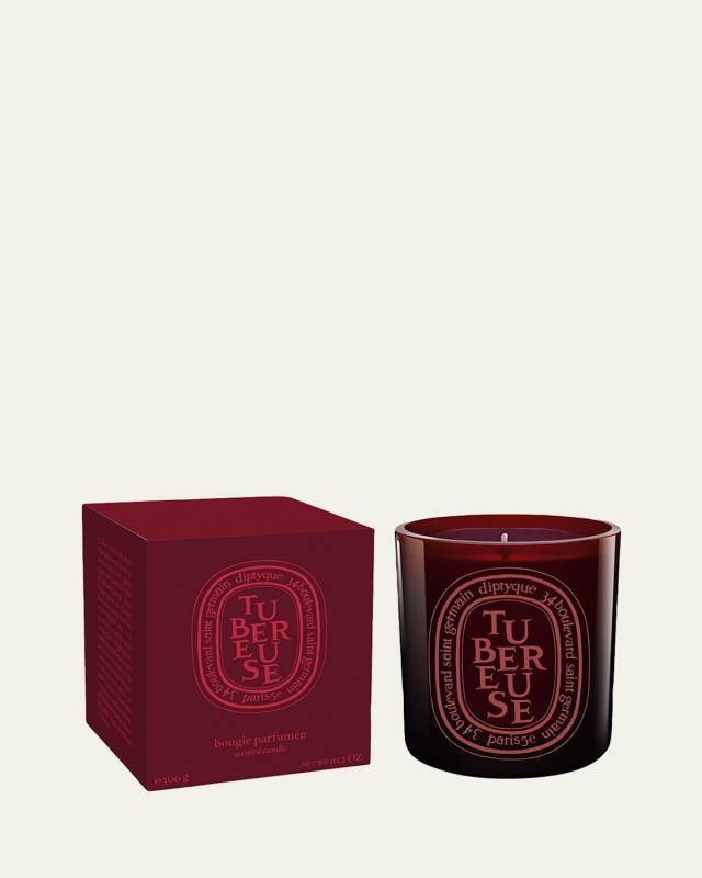 Tubereuse (Tuberose) Scented Red Candle, 10.2 oz.